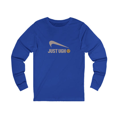 Just Ugh 😒 Athletic Parody — Retro Workout Long Sleeve (Dark)
