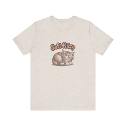 Soft Kitty Sick-Day Lullaby — Big Bang Theory Retro Tee (Light)