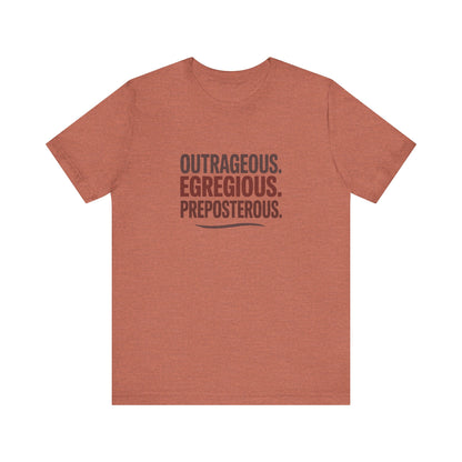 Outrageous Egregious Preposterous — Seinfeld Retro Tee (Light)