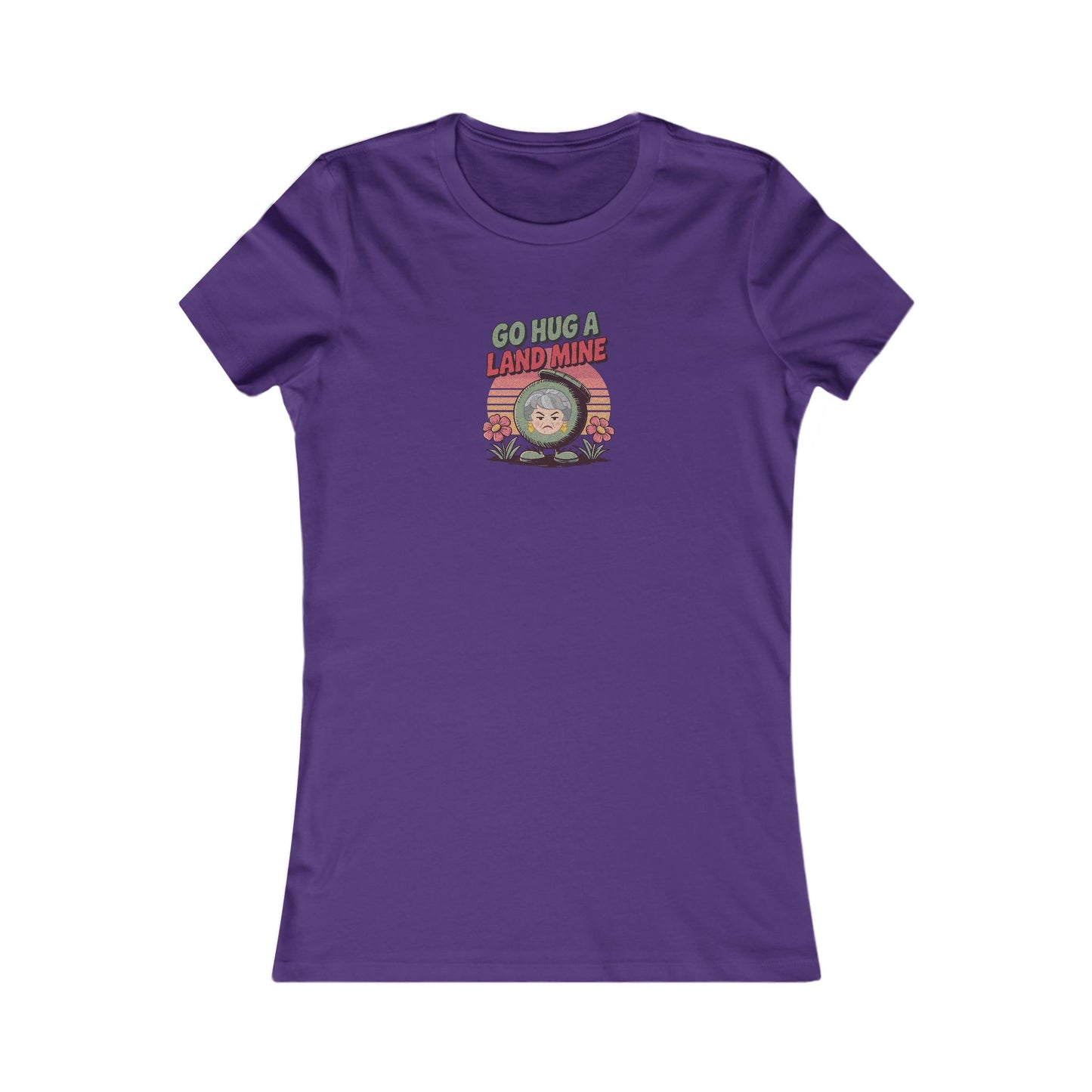 Go Hug a Land Mine — Dorothy Zbornak Retro Women's Tee (Dark)