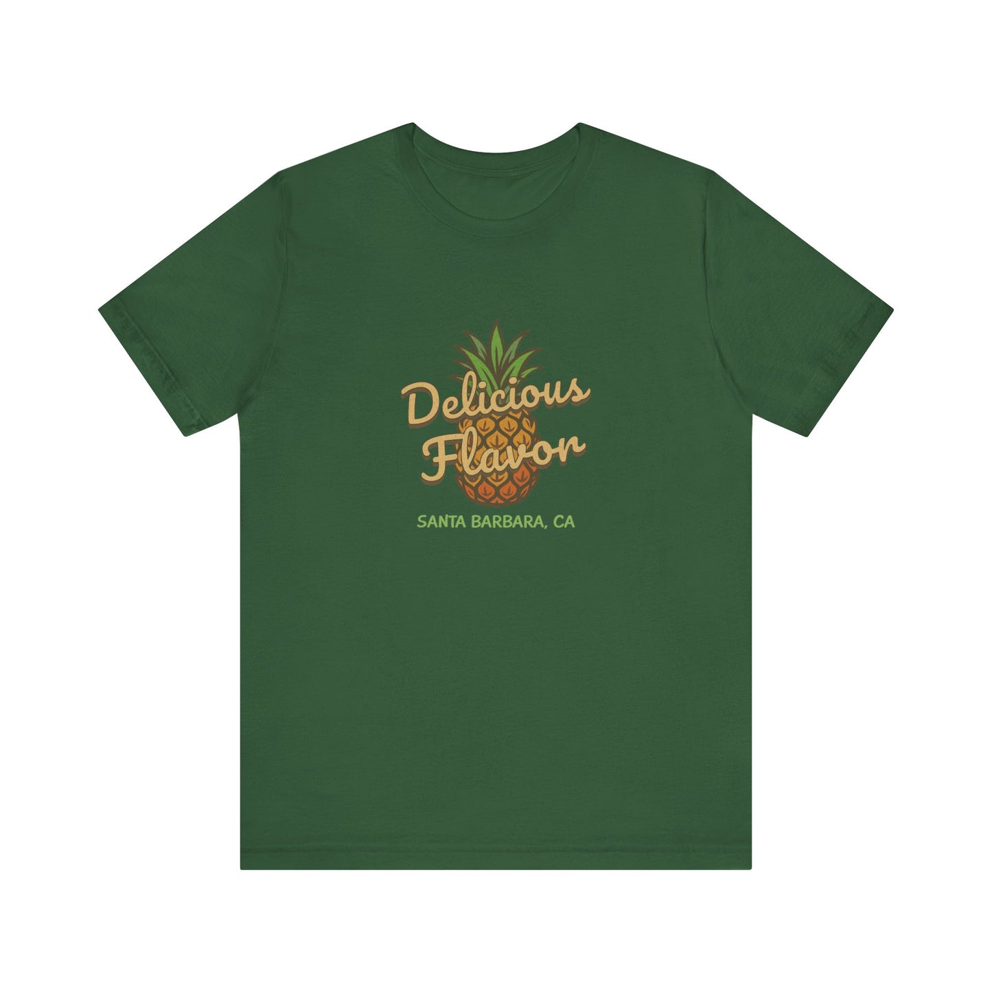 Delicious Flavor — Santa Barbara Pineapple Retro Tee (Dark)