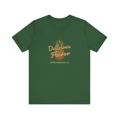 Delicious Flavor — Santa Barbara Pineapple Retro Tee (Dark)