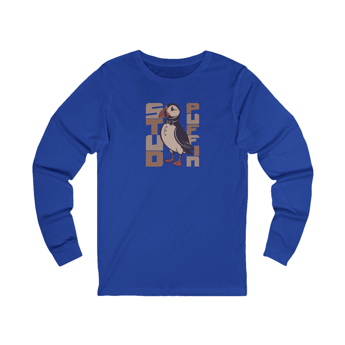 Stud Puffin, Licensed to Chill – Spy-Bird Retro Long Sleeve (Dark)