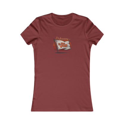 I'm Surrendering to Fun — Fun with Flags Retro Women's Tee (Dark)