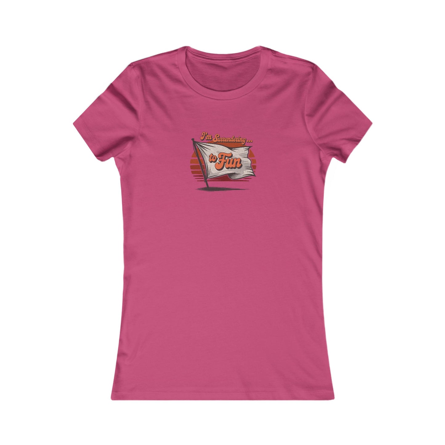 I'm Surrendering to Fun — Fun with Flags Retro Women's Tee (Light)