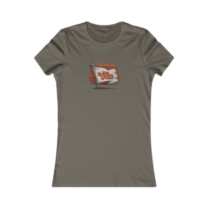 I'm Surrendering to Fun — Fun with Flags Retro Women's Tee (Dark)