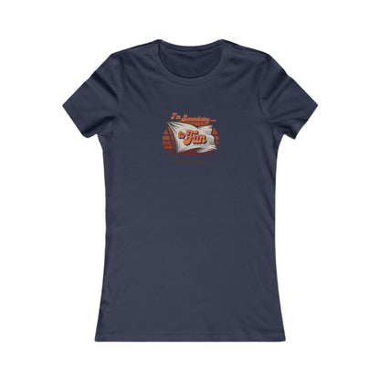 I'm Surrendering to Fun — Fun with Flags Retro Women's Tee (Dark)