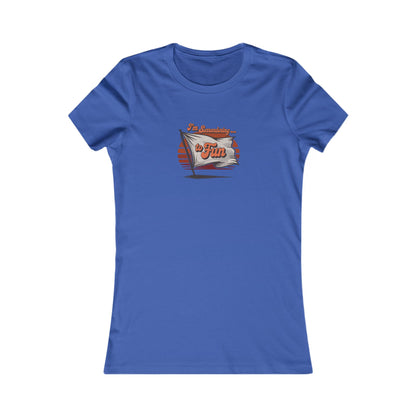 I'm Surrendering to Fun — Fun with Flags Retro Women's Tee (Dark)