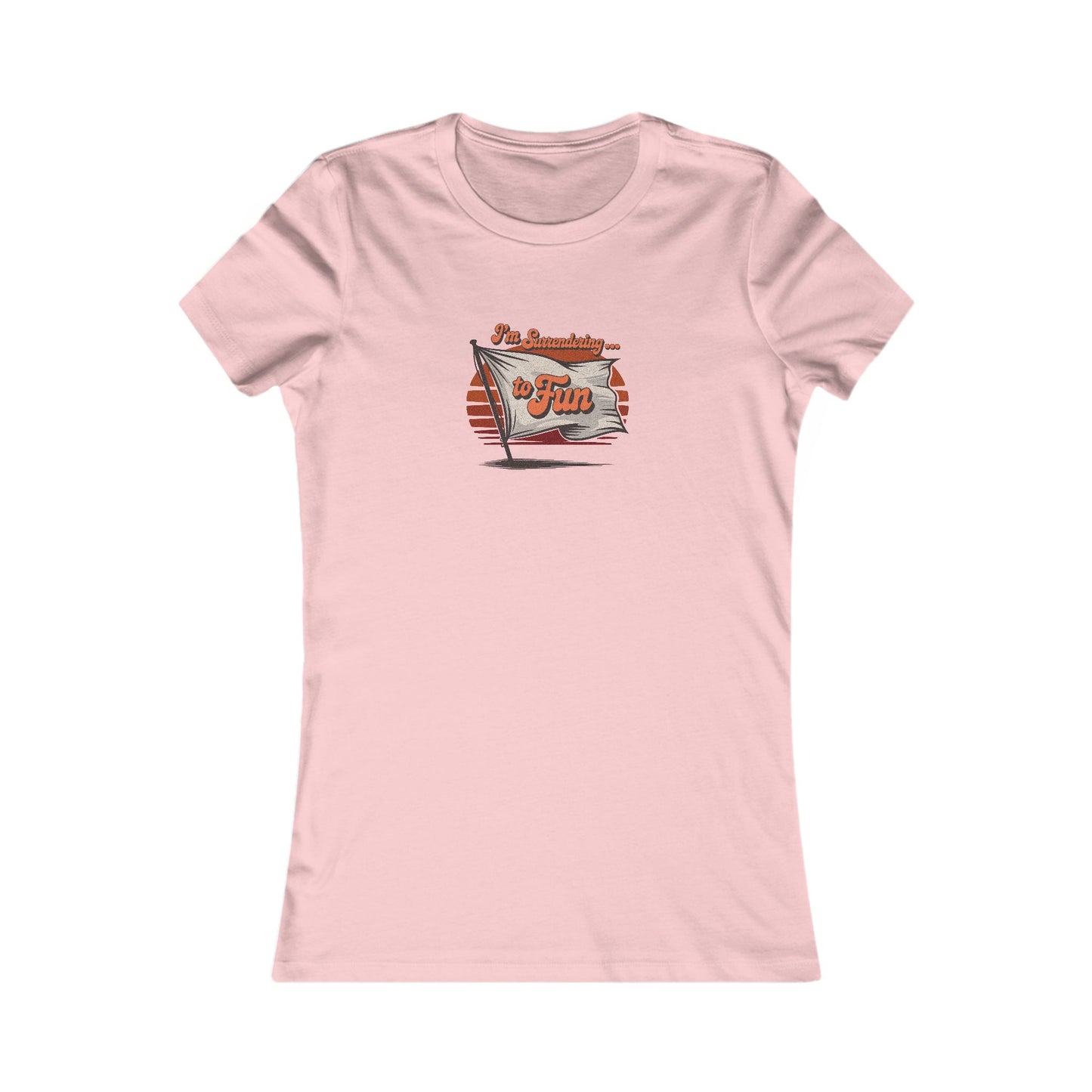 I'm Surrendering to Fun — Fun with Flags Retro Women's Tee (Light)