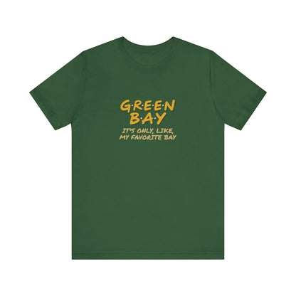 Green Bay (My Favorite Bay) — Phoebe Buffay Football Tee (Dark)