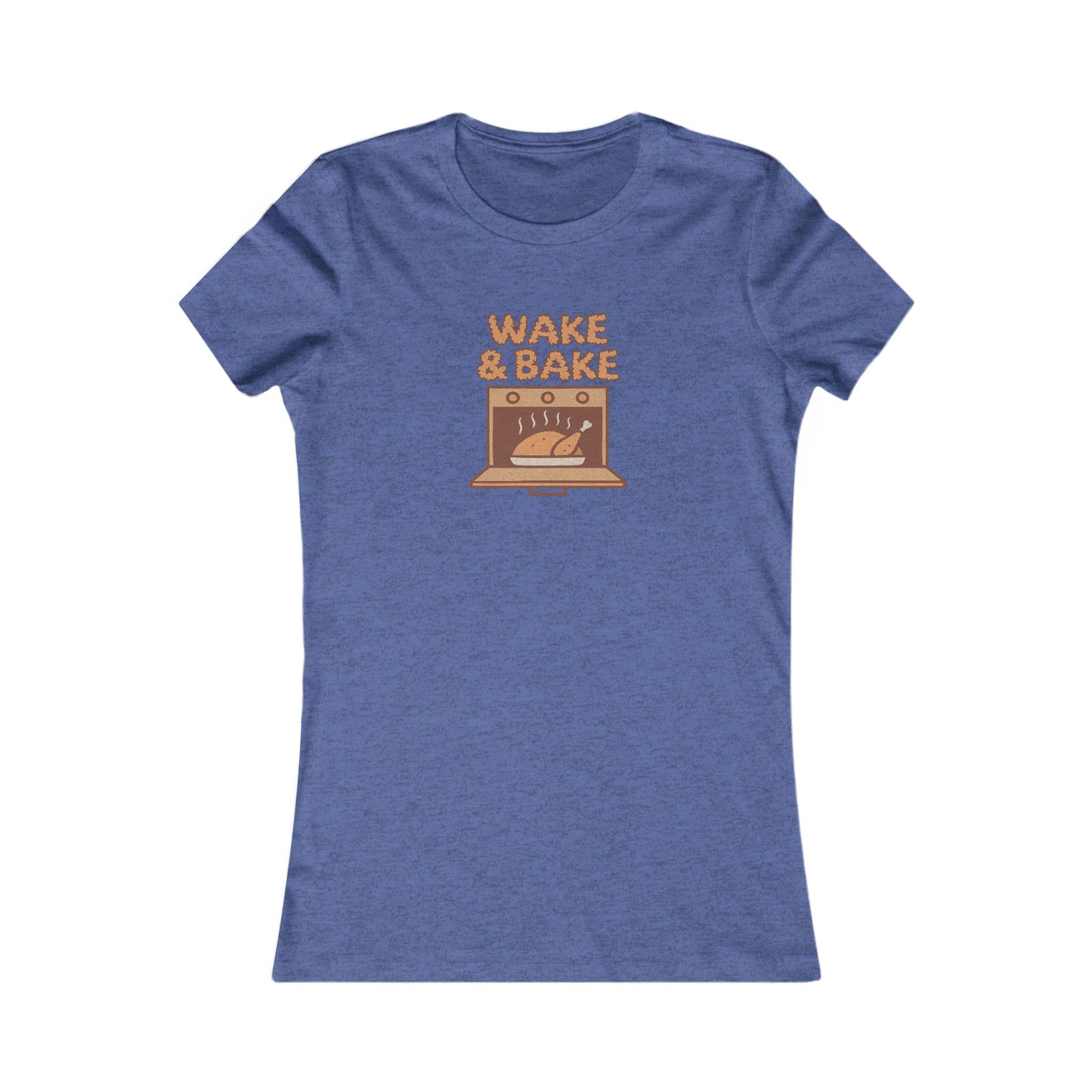 Wake & Bake — Retro Thanksgiving Turkey Women's Tee (Dark)