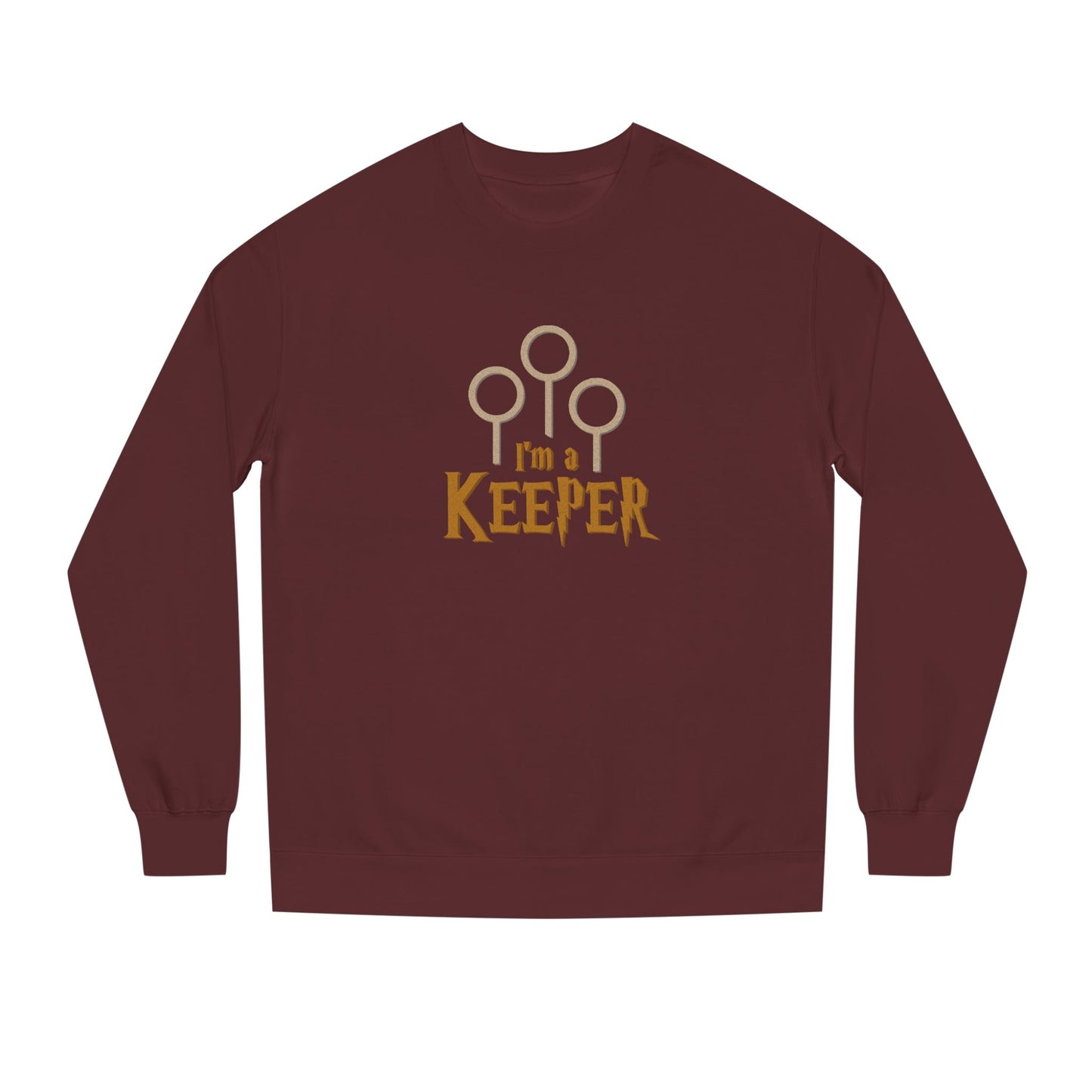 I’m a Keeper — Harry Potter Quidditch Retro Sweatshirt (Dark)