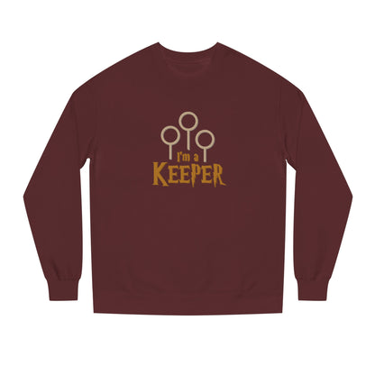I’m a Keeper — Harry Potter Quidditch Retro Sweatshirt (Dark)
