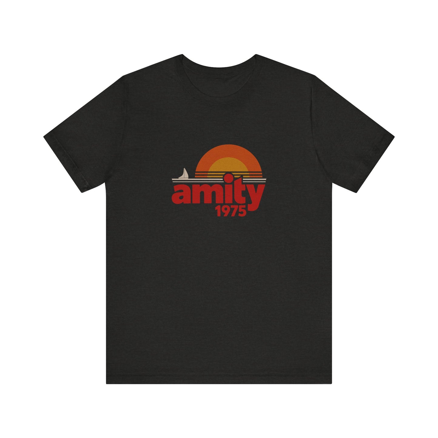 Amity Island 1975 — Jaws-Inspired Retro Tee (Dark)