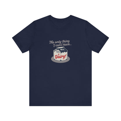 Can’t Have Dairy — Friends Jill Green Retro Tee (Dark)