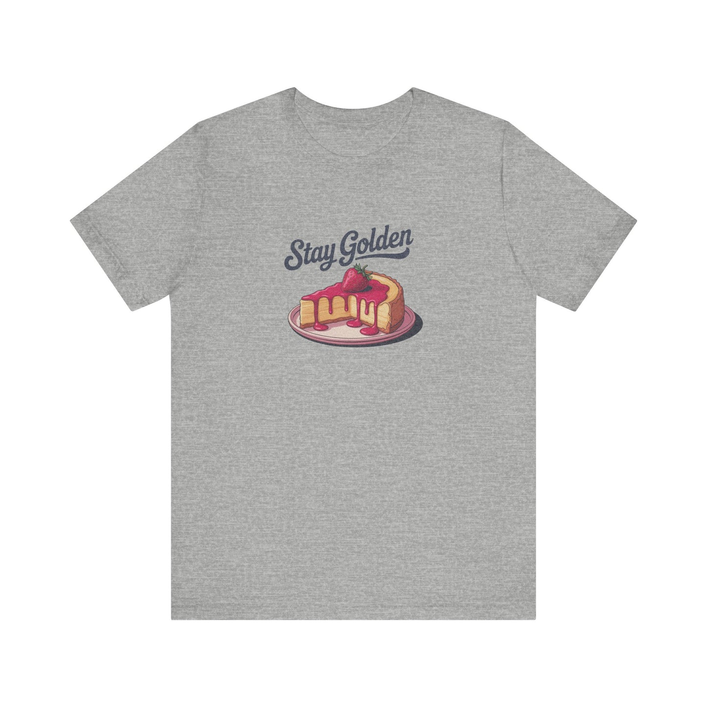 Stay Golden — Retro Cheesecake Graphic Tee (Light)