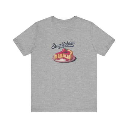 Stay Golden — Retro Cheesecake Graphic Tee (Light)