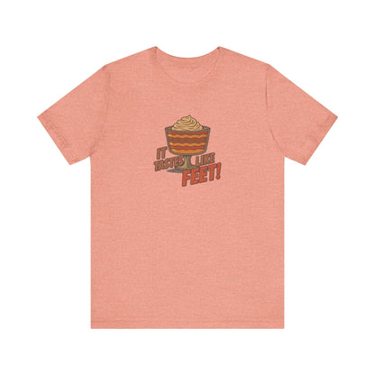 It Tastes Like Feet! — Thanksgiving Trifle Retro Tee (Light)