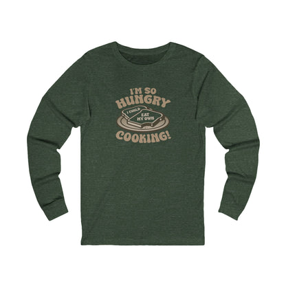 I'm So Hungry, I Could Eat My Own Cooking — Retro Long Sleeve (Dark)