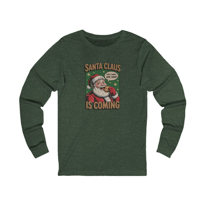 Santa Claus is Coming — Vintage Christmas Long Sleeve (Dark)