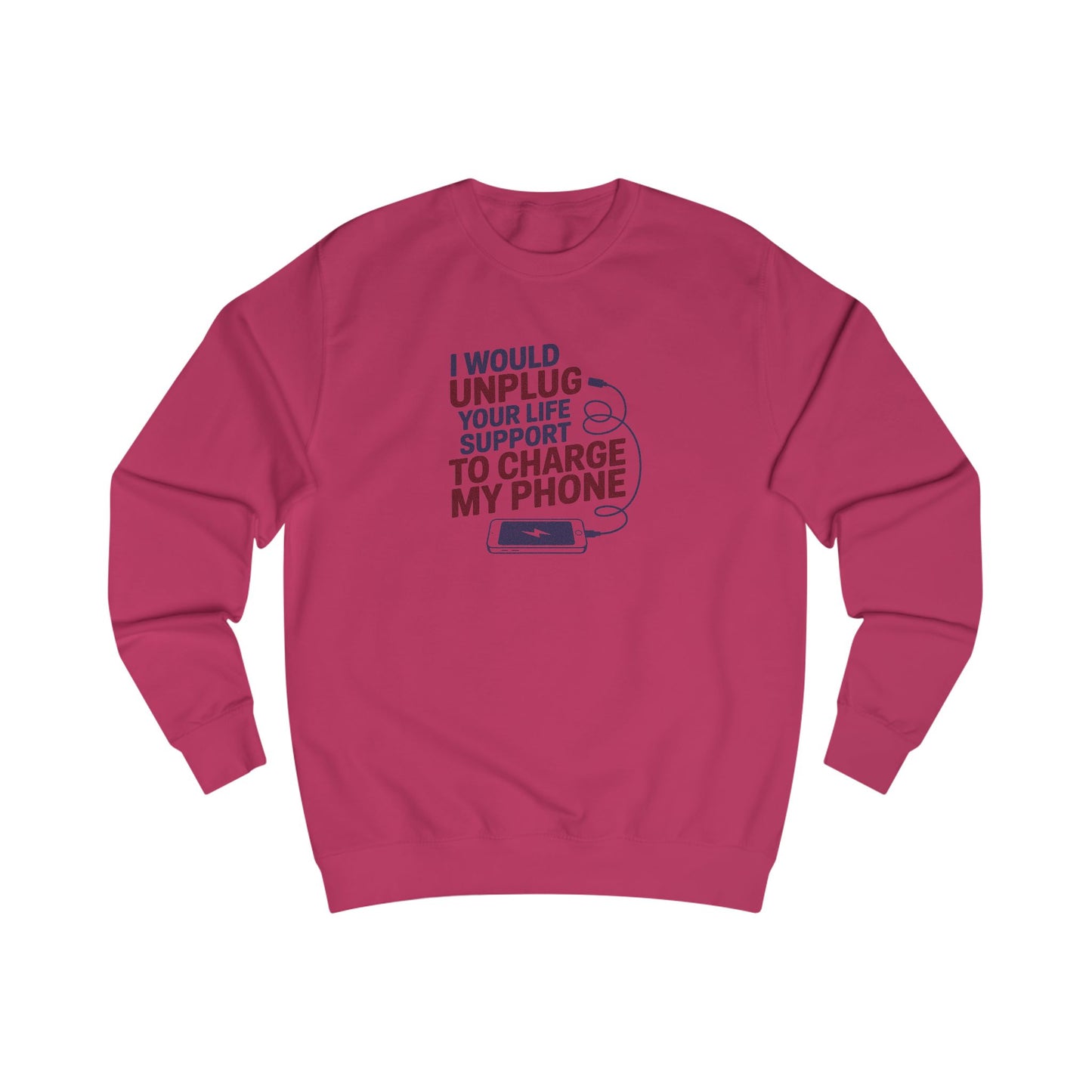 Your Life Support < Charging My Phone — Retro Sweatshirt (Light)