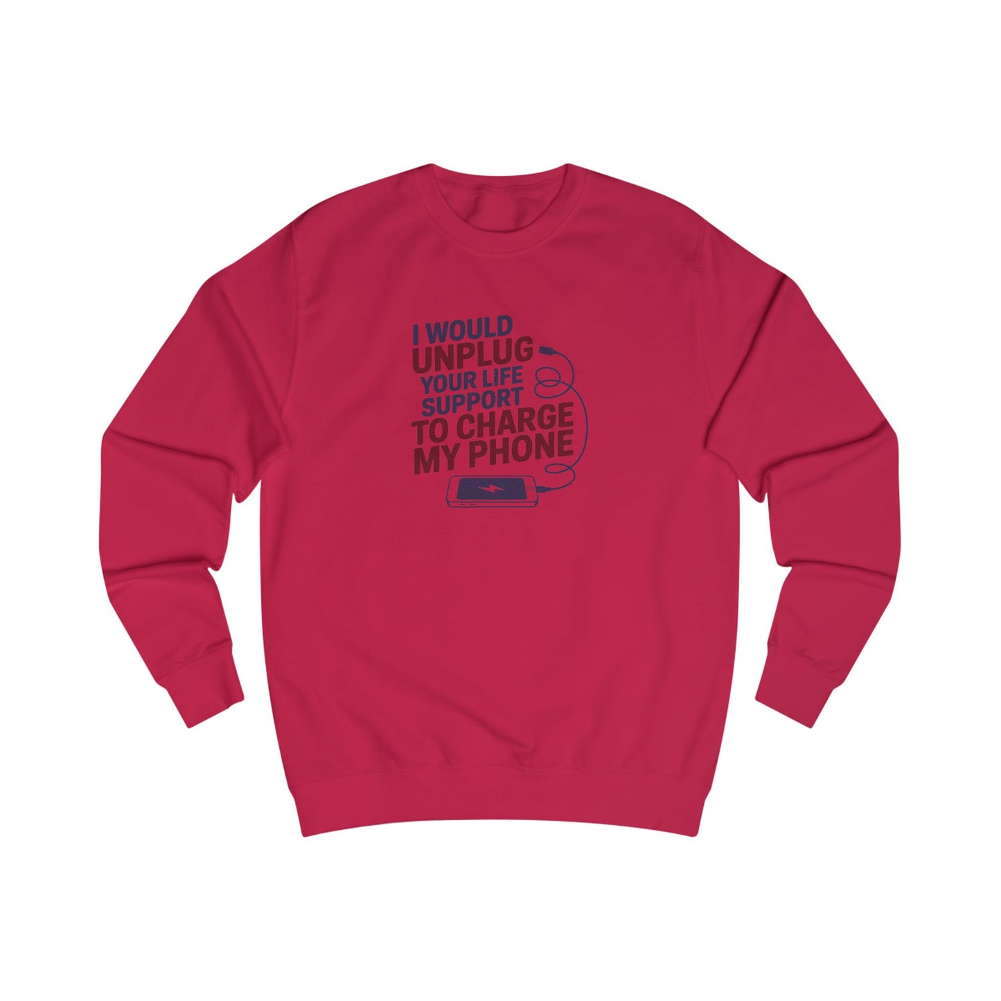 Your Life Support < Charging My Phone — Retro Sweatshirt (Light)