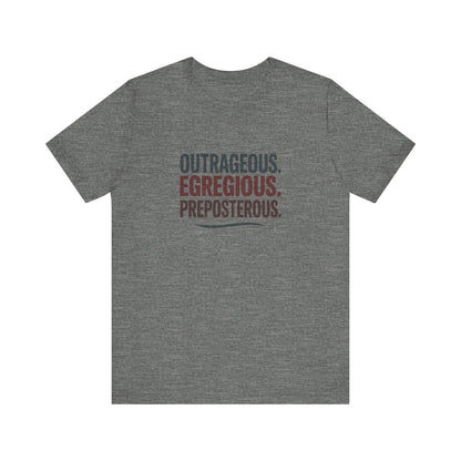 Outrageous Egregious Preposterous — Seinfeld Retro Tee (Light)