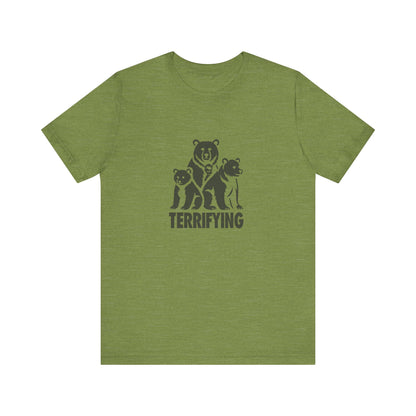 Bears Are Terrifying — Retro Silhouette Tee (Light)