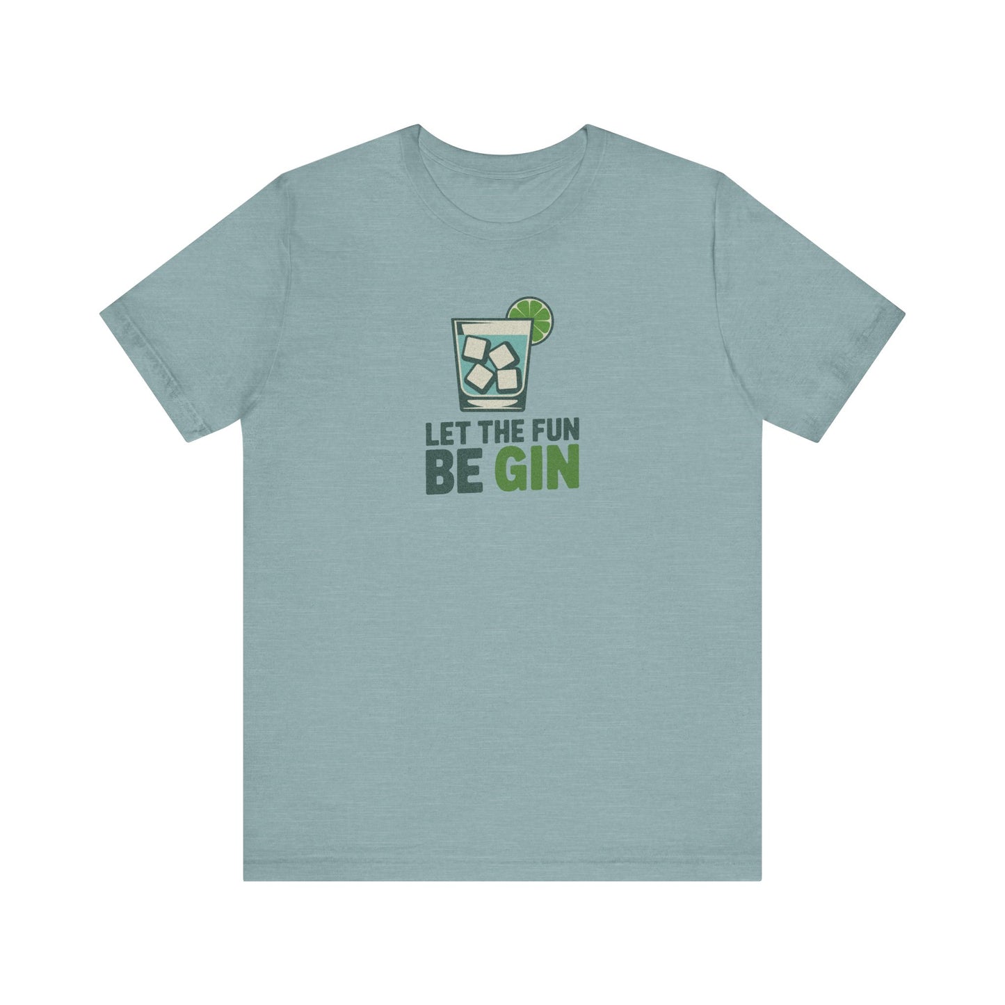 Party Starter: Let the Fun Be Gin – Cocktail Retro Tee (Light)