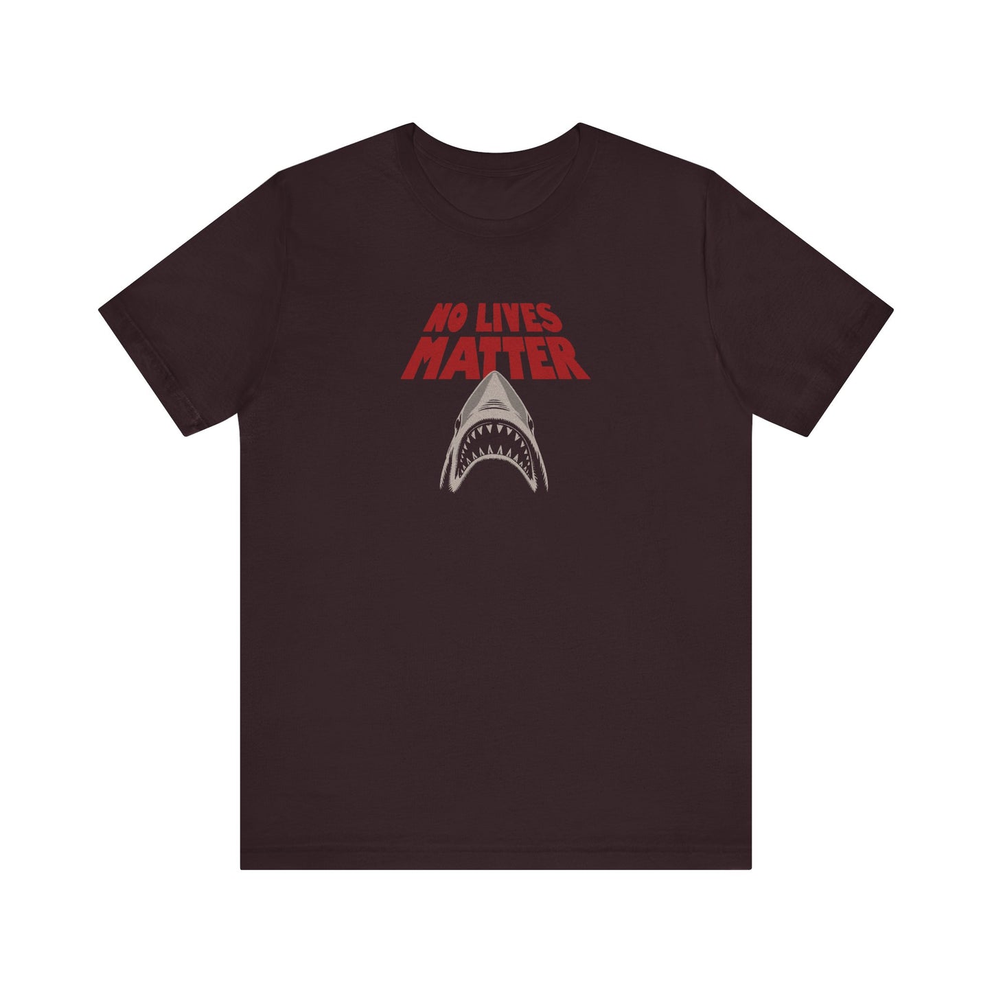 No Lives Matter — Jaws-Inspired Retro Tee (Dark)