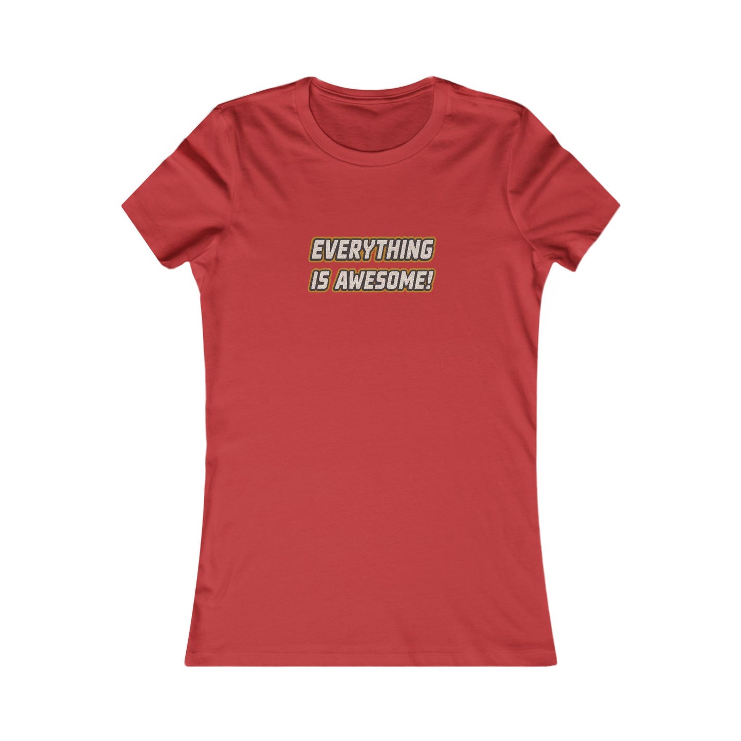 Everything is Awesome! — The LEGO Movie-Inspired Retro Women's Tee (Light)