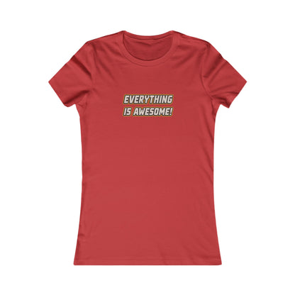 Everything is Awesome! — The LEGO Movie-Inspired Retro Women's Tee (Light)