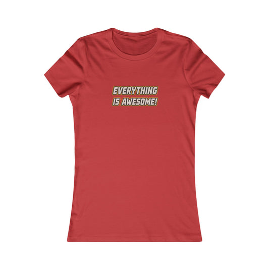 Everything is Awesome! — The LEGO Movie-Inspired Retro Women's Tee (Light)