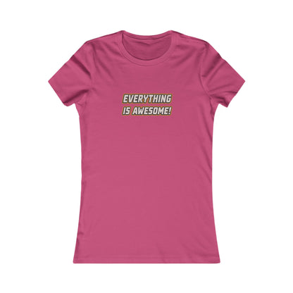 Everything is Awesome! — The LEGO Movie-Inspired Retro Women's Tee (Light)