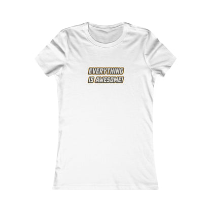 Everything is Awesome! — The LEGO Movie-Inspired Retro Women's Tee (Light)