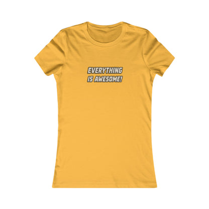 Everything is Awesome! — The LEGO Movie-Inspired Retro Women's Tee (Light)