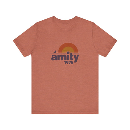 Amity Island 1975 — Jaws-Inspired Retro Tee (Light)