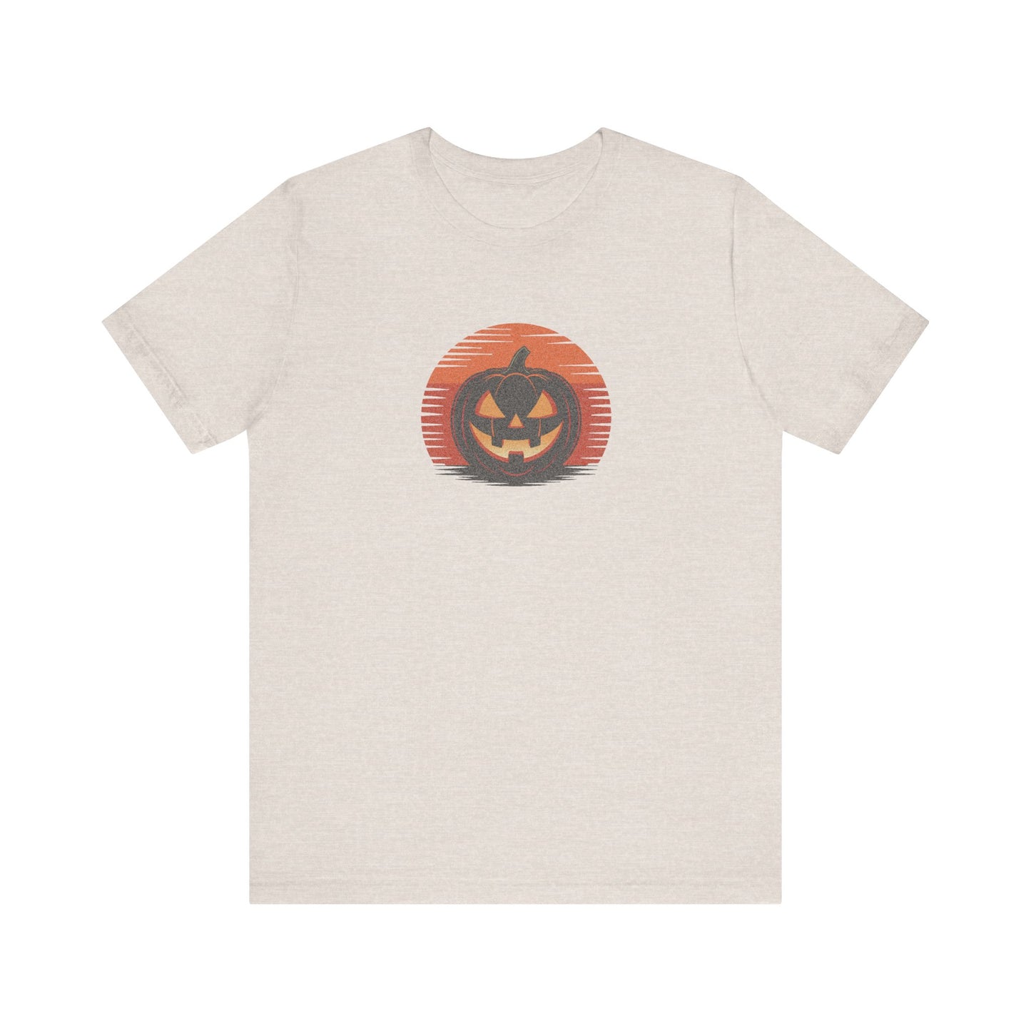 Retro Jack: Sliced Sunset — Halloween Sunset Tee (Light)