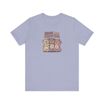 Bears Are Terrifying (Cute Remix) — Retro Tee (Light)