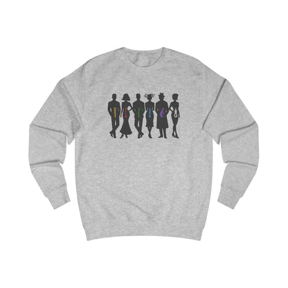 The Usual Suspects, Properly Armed — Clue Retro Sweatshirt (Light)