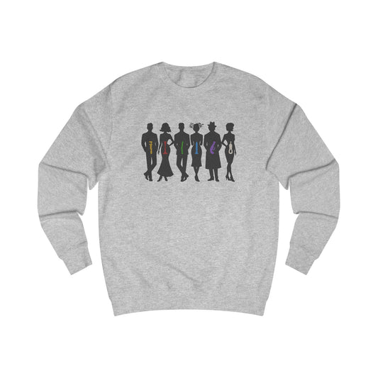 The Usual Suspects, Properly Armed — Clue Retro Sweatshirt (Light)