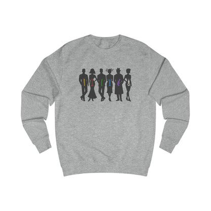 The Usual Suspects, Properly Armed — Clue Retro Sweatshirt (Light)