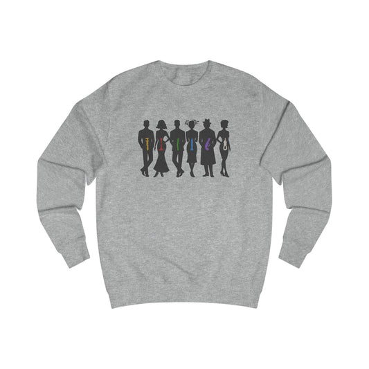 The Usual Suspects, Properly Armed — Clue Retro Sweatshirt (Light)