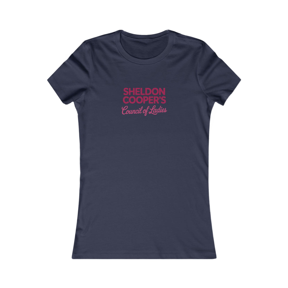 Sheldon Cooper’s Council of Ladies — TBBT Retro Women's Tee (Dark)
