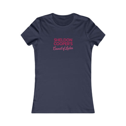 Sheldon Cooper’s Council of Ladies — TBBT Retro Women's Tee (Dark)