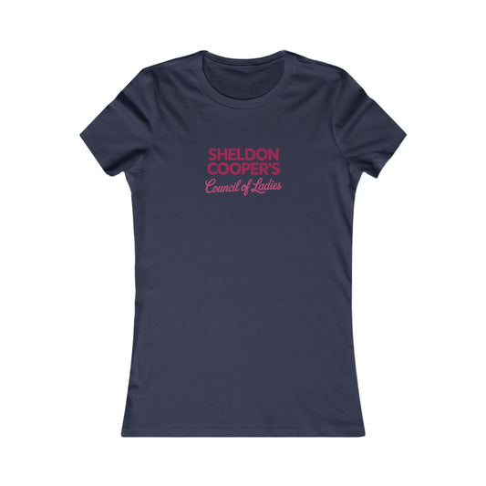 Sheldon Cooper’s Council of Ladies — TBBT Retro Women's Tee (Dark)