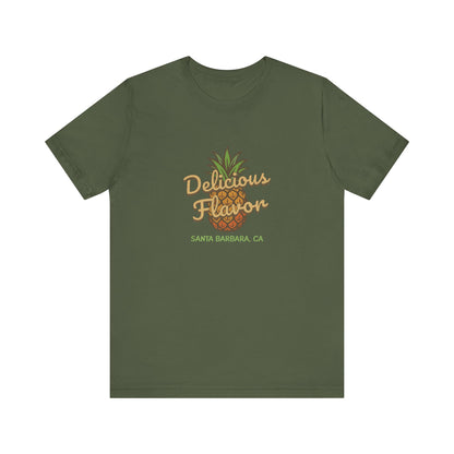 Delicious Flavor — Santa Barbara Pineapple Retro Tee (Dark)