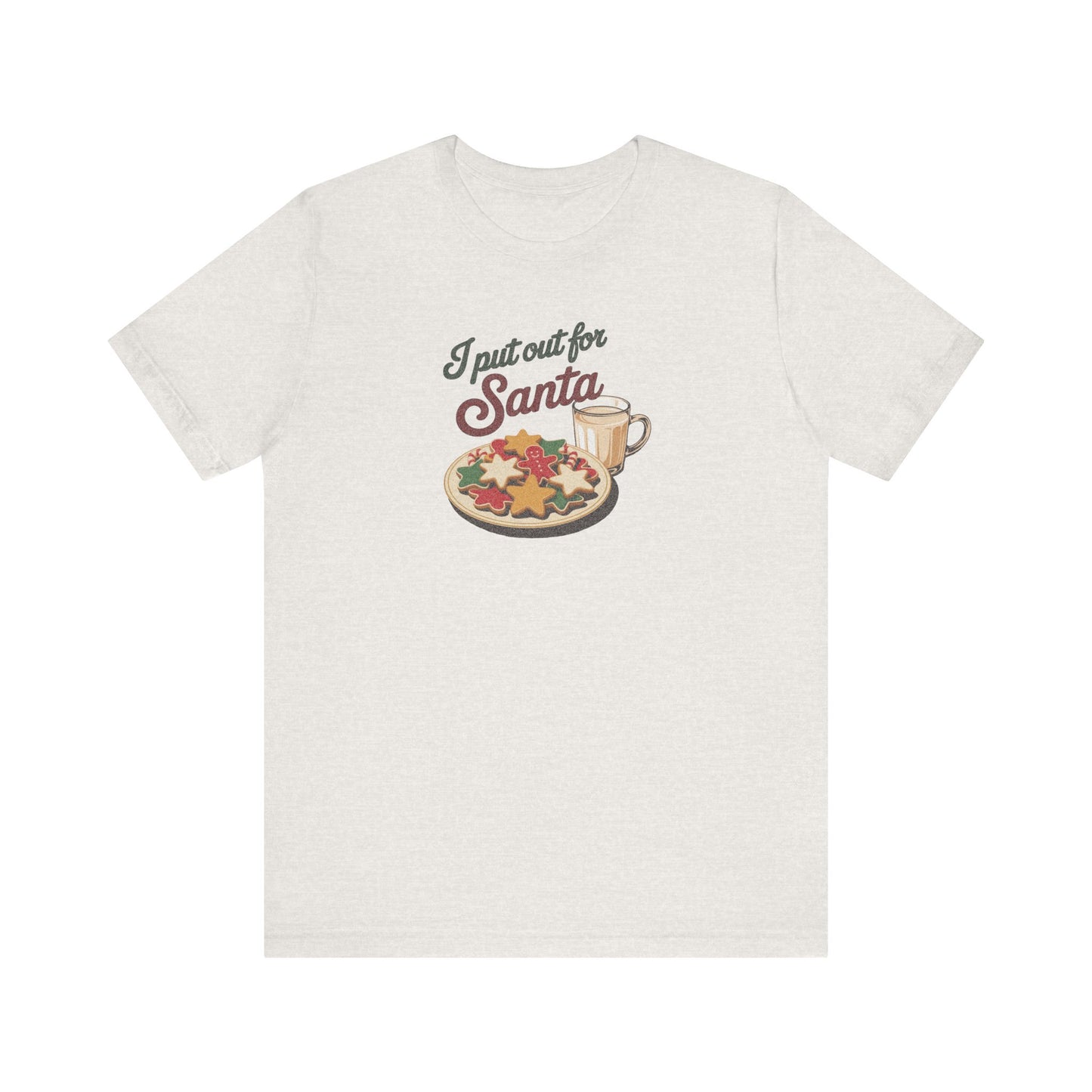 I Put Out for Santa — Retro Christmas Cookies Tee (Light)