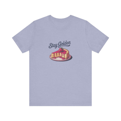 Stay Golden — Retro Cheesecake Graphic Tee (Light)