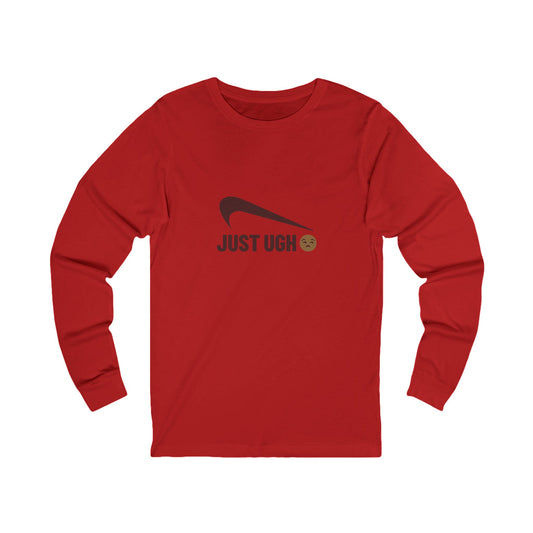 Just Ugh 😒 Athletic Parody — Retro Workout Long Sleeve (Light)